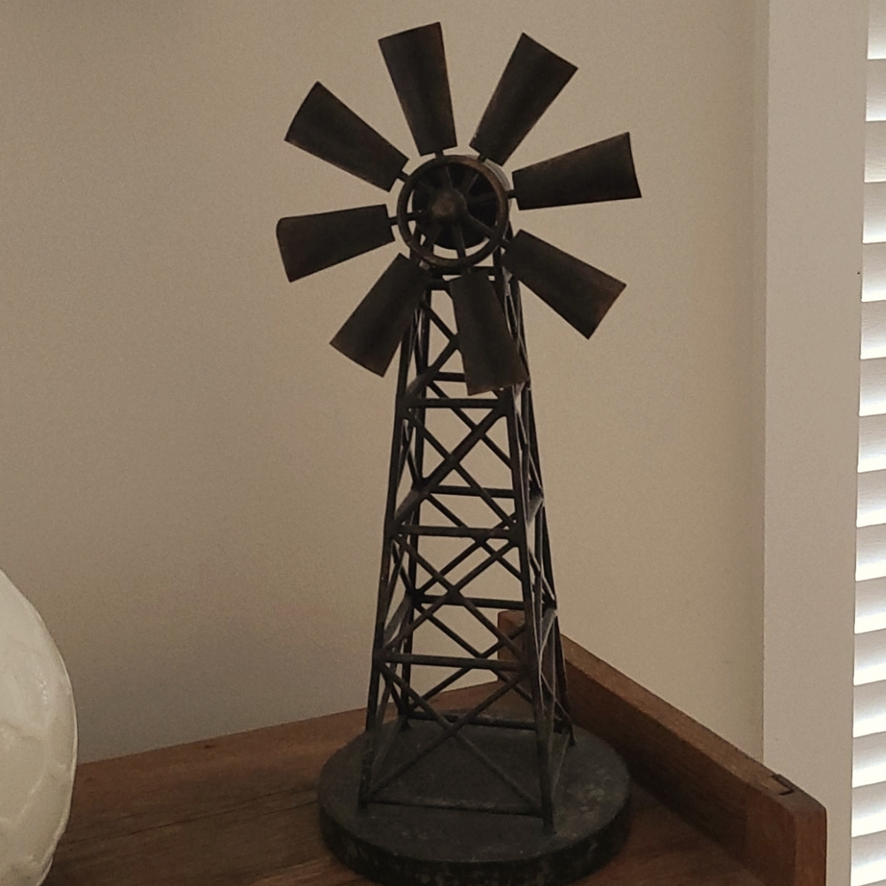 Windmill home accent, home decor, farmhouse